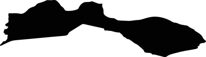 Kaplavas pag Latvia silhouette map vector