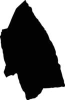Karura Eritrea silhouette map vector