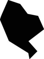 Kasbi Uzbekistan silhouette map vector
