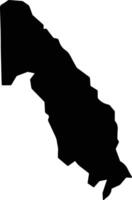 Kathiani Kenya silhouette map vector