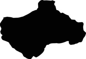 Kemah Turkey silhouette map vector