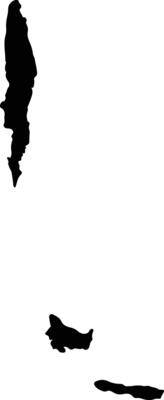 Kepulauan Selayar Indonesia silhouette map