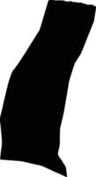 Kernoi Sudan silhouette map vector