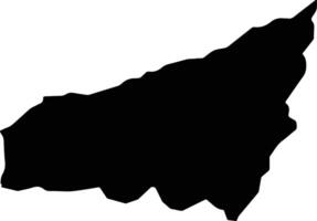 Kharan Pakistan silhouette map vector