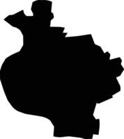 Khoai Chau Vietnam silhouette map vector