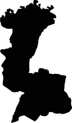 Khu Mueang Thailand silhouette map