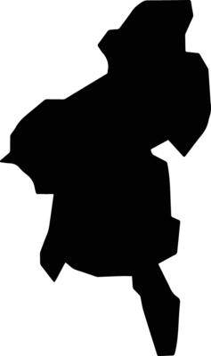 Khuzdar Pakistan silhouette map