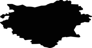 Kiknursky District Russia silhouette map vector