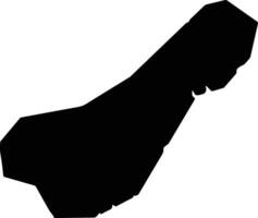 Kikai Japan silhouette map vector