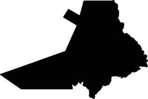 Kinango Kenya silhouette map vector