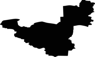 Kineshemsky District Russia silhouette map vector