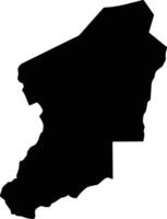 Koas Krala Cambodia silhouette map vector