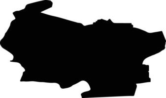 Koggenland Netherlands silhouette map vector
