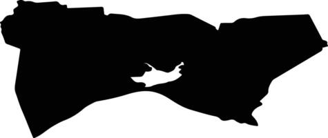 Kokneses pag Latvia silhouette map vector