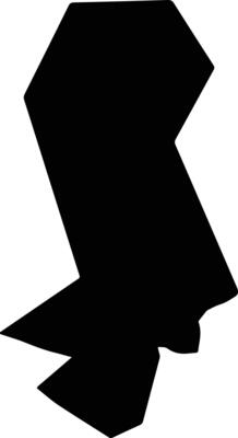 Kolossi Cyprus silhouette map