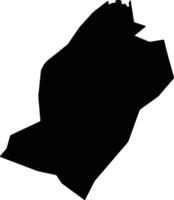 Komono Congo silhouette map vector