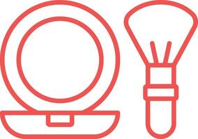 Make Up Line Icon vector