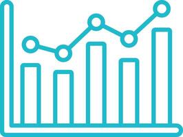 Graph Line Icon vector