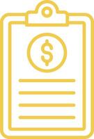 Clipboard Line Icon vector