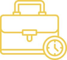 Outline Icon Working Hours vector