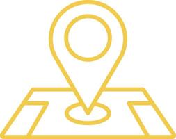 Location Line Icon vector