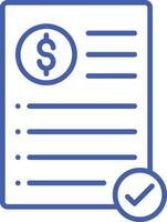 Invoice Line Icon vector
