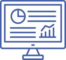 Analytics Line Icon vector