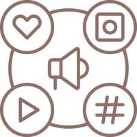 Marketing Outline Icon vector