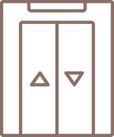 Elevator Line Icon vector