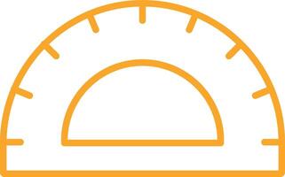 Protactor Line Icon vector