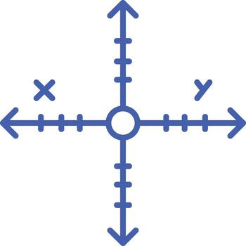 Graph Outline Icon vector