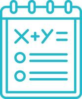 Notepad Outline Icon vector