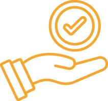 Working Hours Line Icon vector
