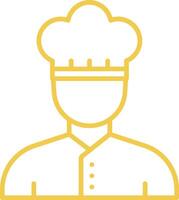 Outline Icon Chef vector