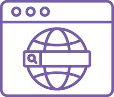 Browser Line Icon vector