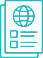 Document Outline Icon vector