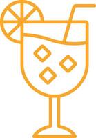 Cocktail Line Icon vector