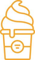 Ice Cream Outline Icon vector