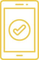 Mobile Line Icon vector