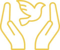 Freedom Outline Icon vector