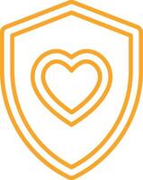 Shield Outline Icon vector