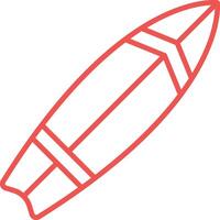 Surf Line Icon vector