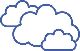 Clouds Line Icon vector