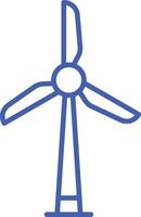 Windmill Line Icon vector