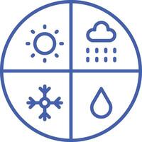 Forecast Line Icon vector