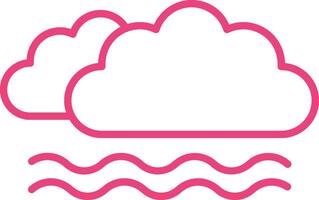 Fog Line Icon vector