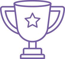 Trophy Line Icon vector