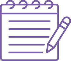 Notebook Line Icon vector