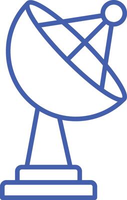 Satellite Dish Line Icon