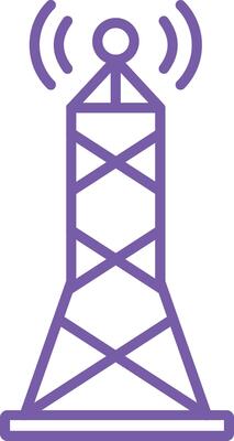 Signal Tower Line Icon